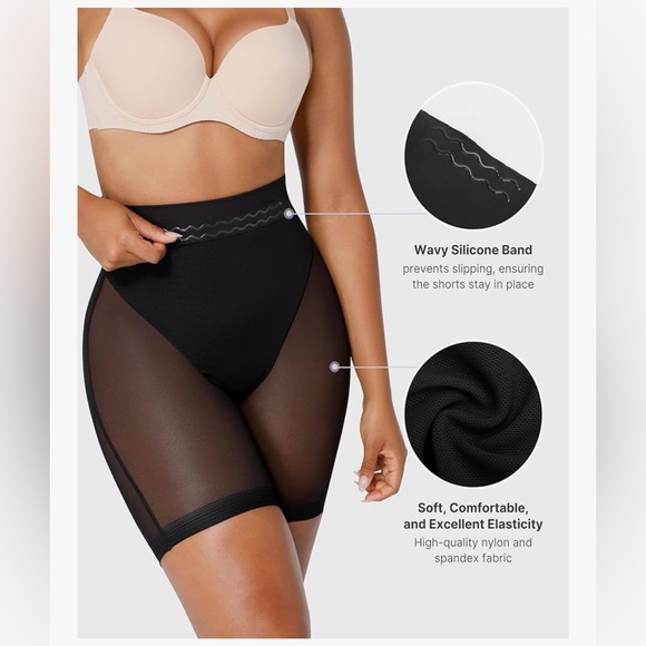 SHAPELLX Shapewear Tummy Control Shaping Panties Seamless Butt Lifting Black XL - Picture 4 of 8